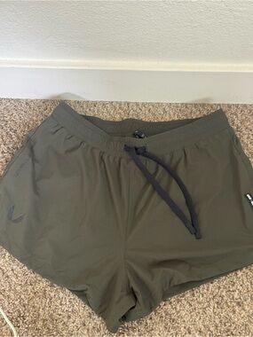 ASRV Women’s Olive Green Athletic Shorts